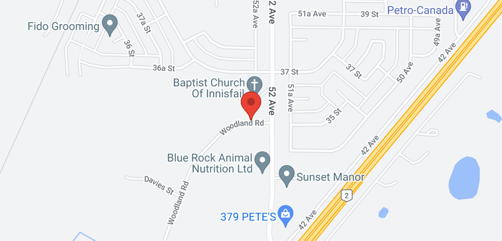 map of 305 5205 woodland  Road